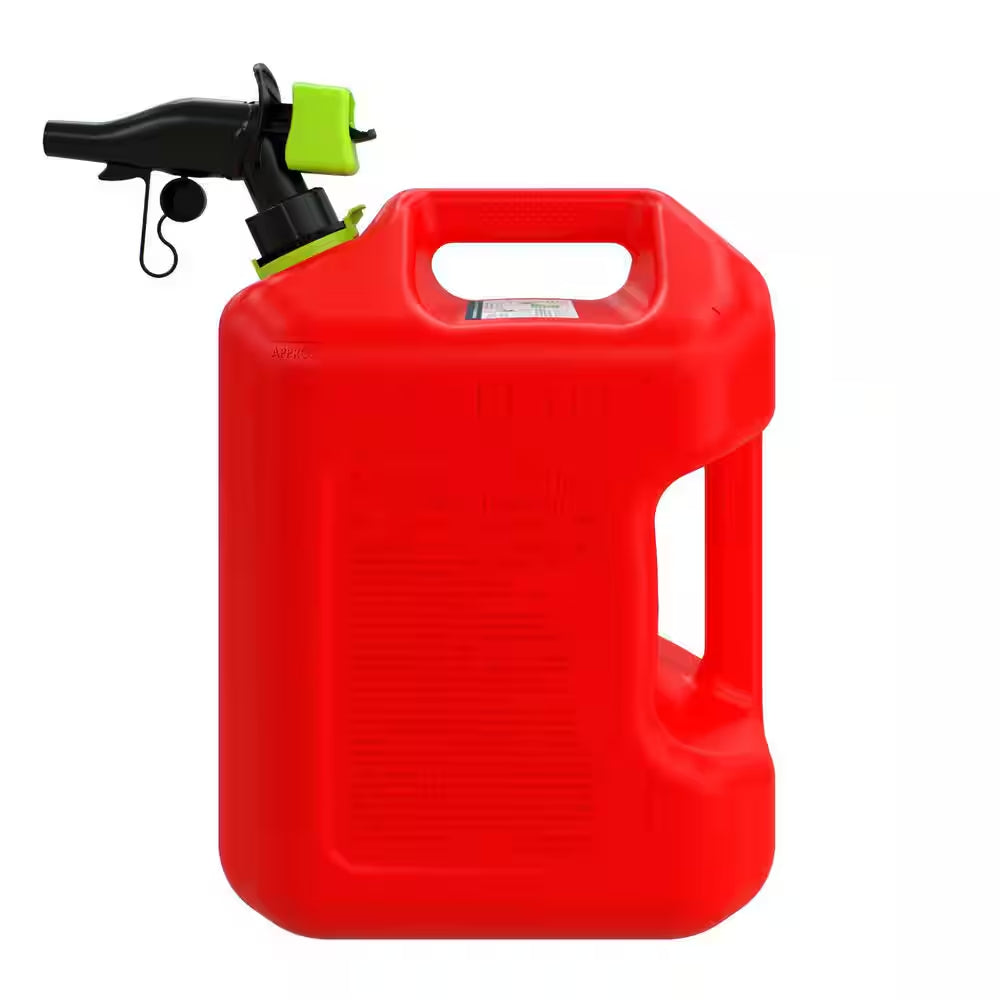 5 Gal. Smart Control Gas Can with Rear Handle, Red Fuel Container