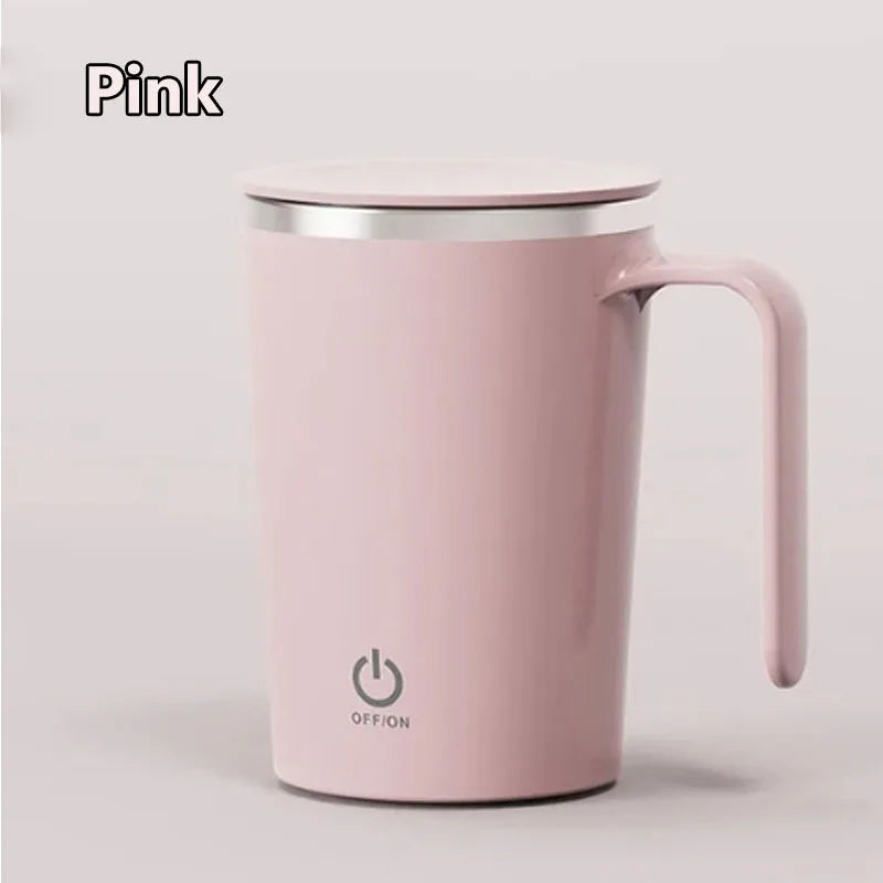 400ml Automatic Stirring Cup Mug Rechargeable Portable Coffee Electric Stirring Stainless Steel Rotating Magnetic Drinking Tools