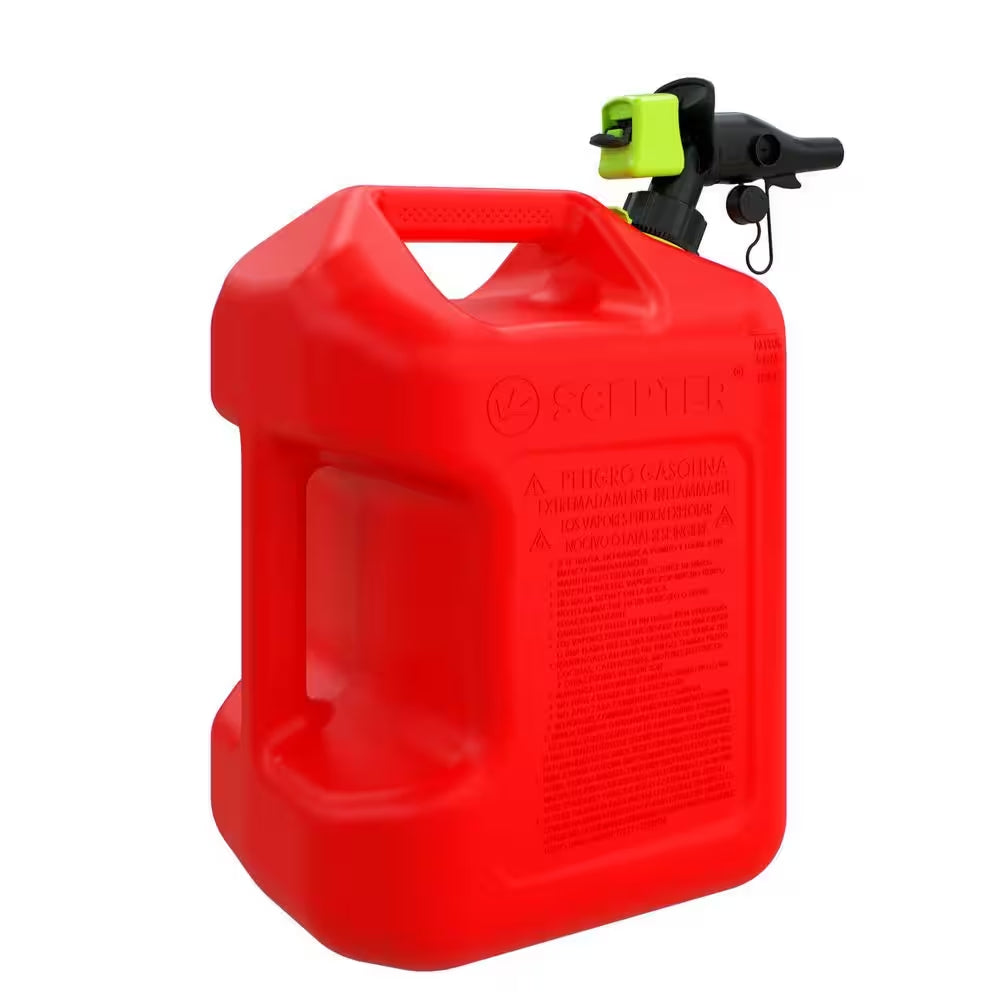 5 Gal. Smart Control Gas Can with Rear Handle, Red Fuel Container