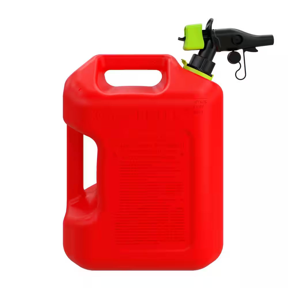 5 Gal. Smart Control Gas Can with Rear Handle, Red Fuel Container